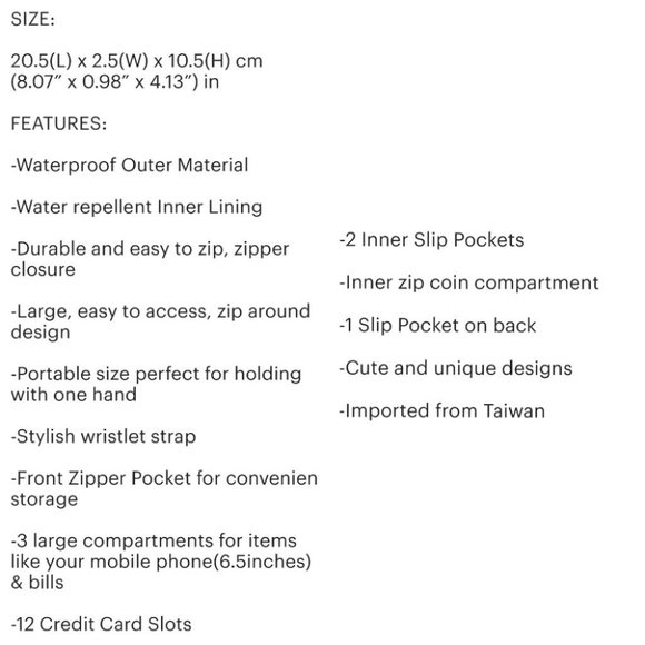 Waterproof Corgi Puppy Zipper Wristlet Long Wallet - Picture 4 of 12